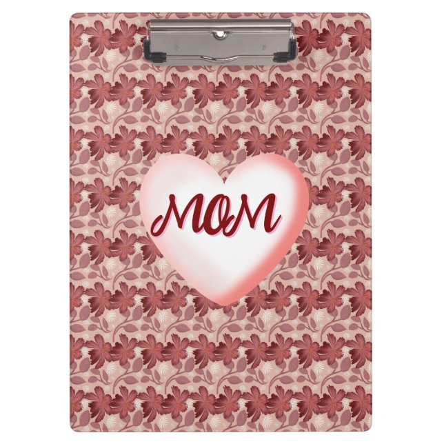 Pranchetas Custom and personalized floral gift for Mom (Frente)