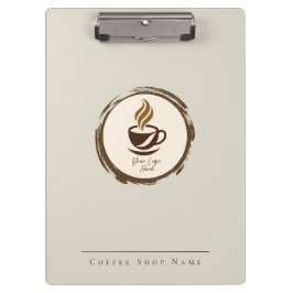 Pranchetas Custom Coffee Shop Clipboard with Logo and name
