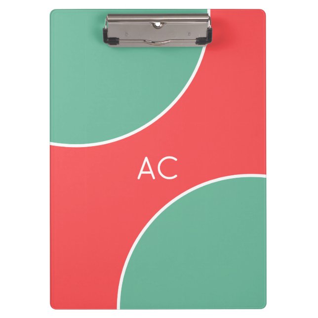 Pranchetas Custom Modern Coral Minimalist (Frente)