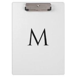 Pranchetas Custom Monogram Classic White Professional