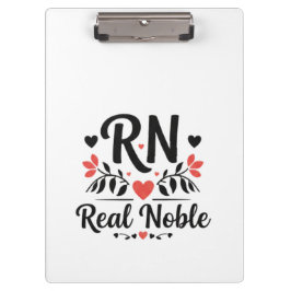 Pranchetas Custom Name RN Real Noble Floral Gift