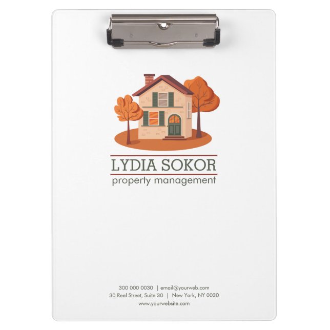Pranchetas Custom Property Management Clipboard (Frente)