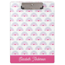 Pranchetas Cut Pink Boho Rainbow Girly