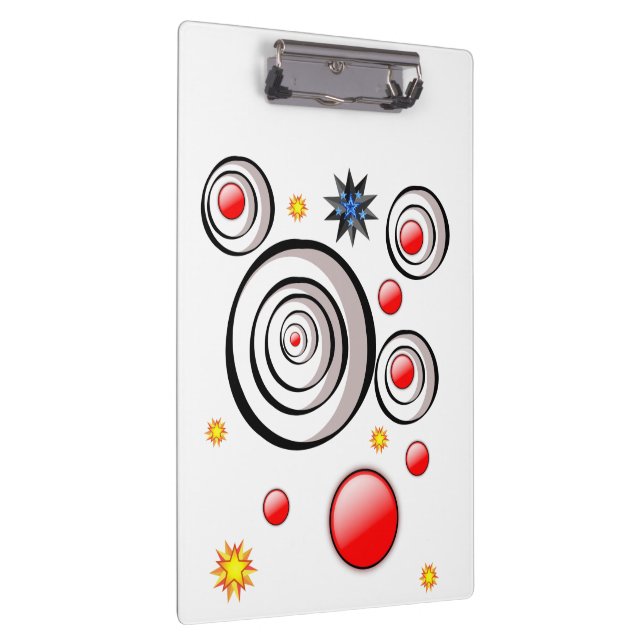 Pranchetas Cute Abstract Colorful Clipboard  (Direita)