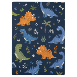Pranchetas Cute Dinosaur Pattern Colorful 
