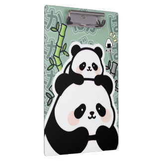 Pranchetas Cute Kawaii Panda Clipboard