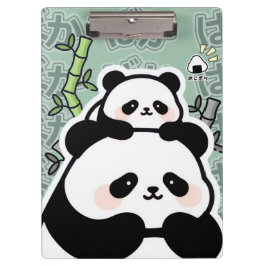Pranchetas Cute Kawaii Panda Clipboard