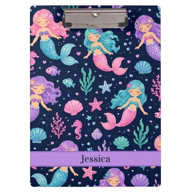 Pranchetas Cute Mermaid Pattern (Frente)