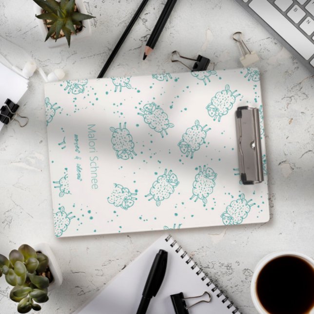 Pranchetas Cute Sheep – Whimsical Seamless Pattern (Criador carregado)