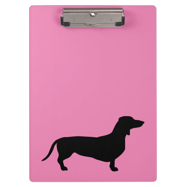 Pranchetas Dachshund Pelo Curto - Silhueta 1 (Frente)