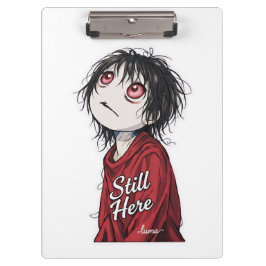 Pranchetas Dark Anime  "Still Here" Aesthetic Gothic Illustra