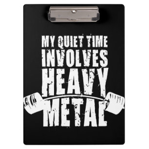 Pranchetas De "motivação do levantamento peso" - metal pesa