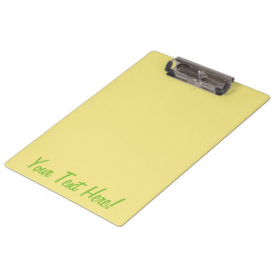 Pranchetas Decor amarelo macio pronto para personalização