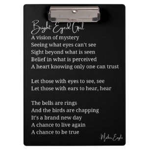 Pranchetas Decoração de Poem Wall Art, Inspiradora, de Bright