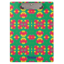 DENISE ~ Rosa, Vermelho, Amarelo e design Verde