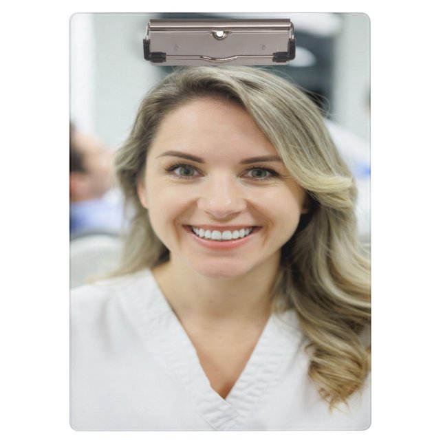 Pranchetas Dentist Photo Customize Personalize (Frente)