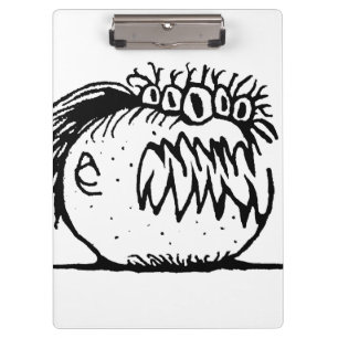 Pranchetas Desenho de monstro fantasma feio