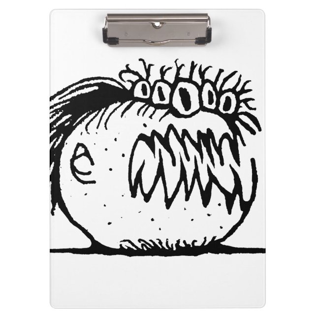 Pranchetas Desenho de monstro fantasma feio (Frente)