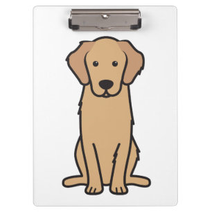 Pranchetas Desenhos animados do cão do golden retriever