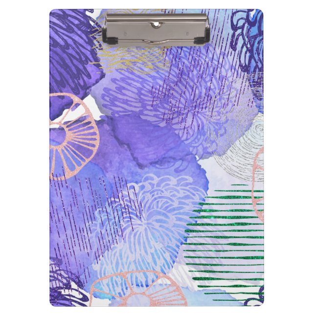 Pranchetas Design Abstrato Roxo (Frente)