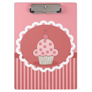 Pranchetas Design cor-de-rosa do cupcake