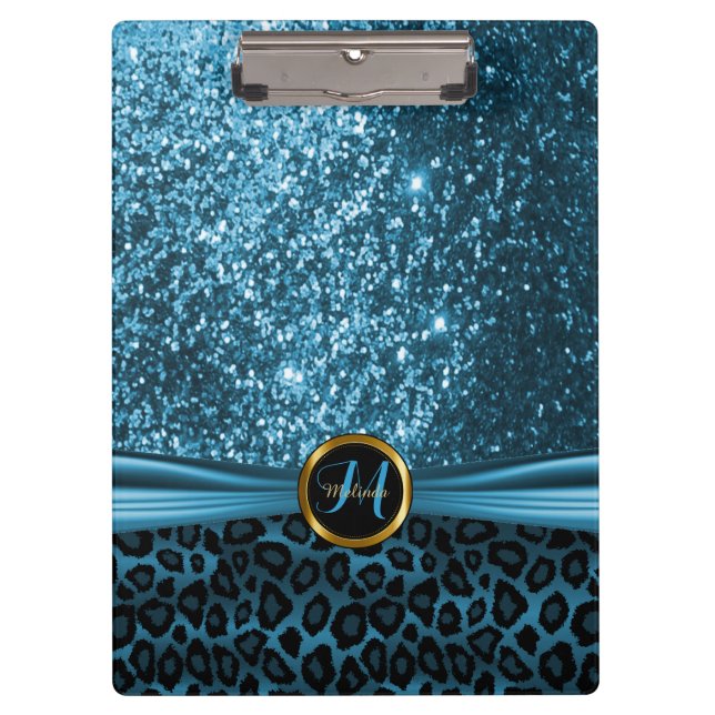 Pranchetas Design da Pele Azul e Leopard (Frente)