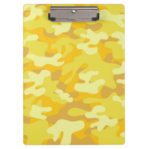 Pranchetas Design de Camo Amarelo e Dourado