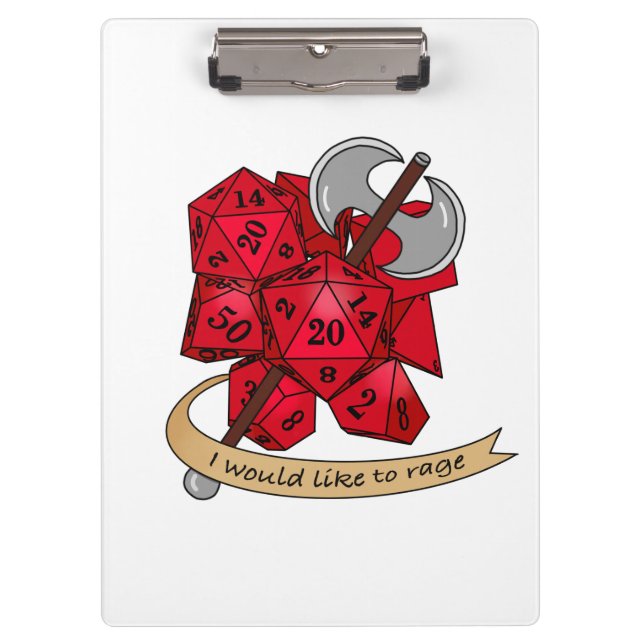 Pranchetas Design de Dice Barbary (Frente)