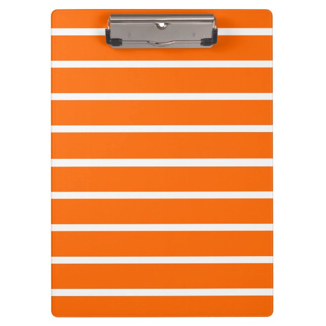 Pranchetas Design de faixa branca e laranja (Frente)