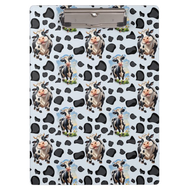 Pranchetas Design de padrão animal de vaca (Frente)