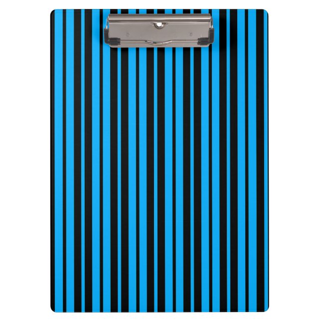 Pranchetas Design de Padrão de Faixa Vertical Preta Azul (Frente)