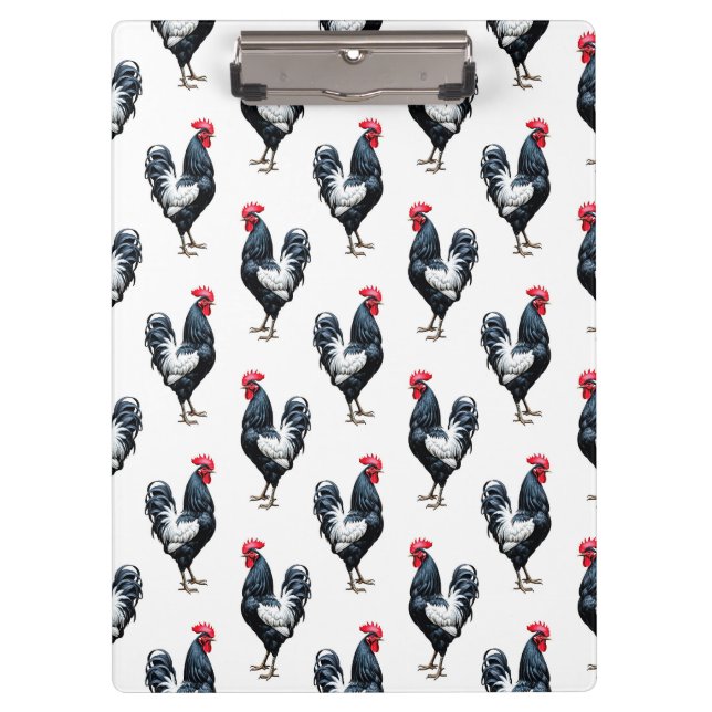 Pranchetas Design de Padrão de Frango Cockerel (Frente)