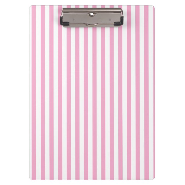 Pranchetas Design de padrão de listra vertical rosa branco (Frente)