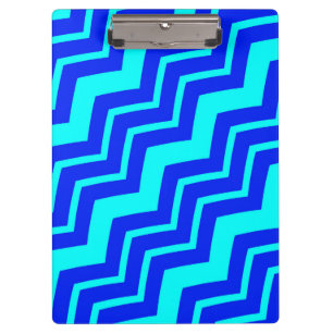 Pranchetas Design de Padrão Zig Zag Chevron Azul