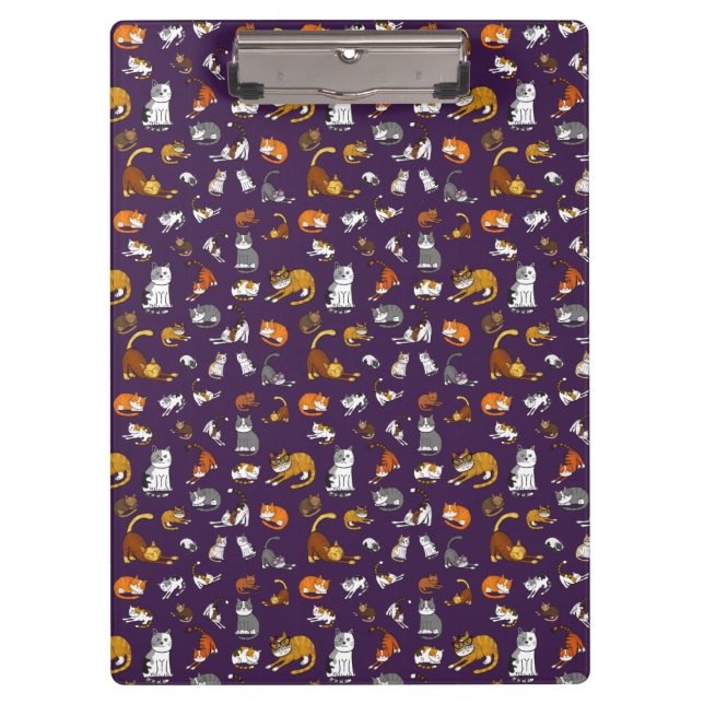 Pranchetas design de película de gato giro roxo para amantes  (Frente)