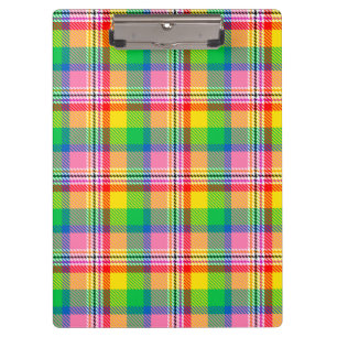 Pranchetas Design de Xadrez de Tartan Amarelo verde-rosa
