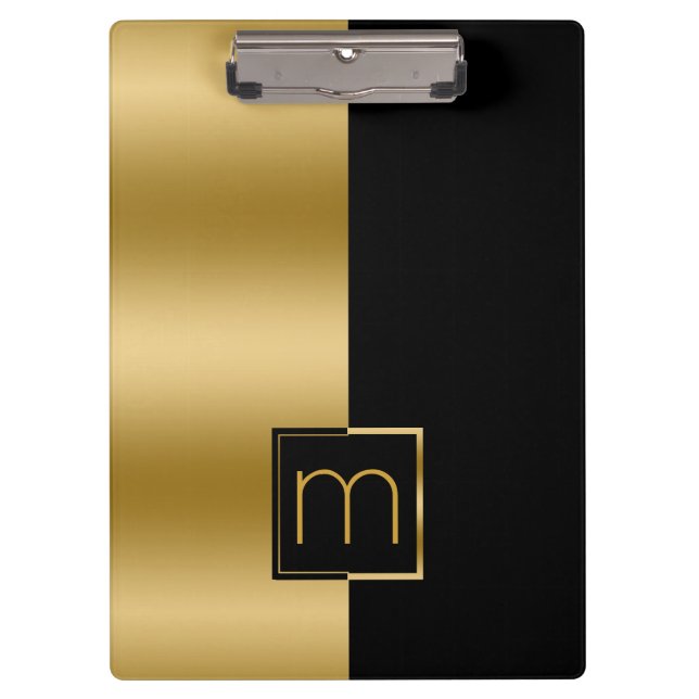 Pranchetas Design Dourado e preto moderno (Frente)