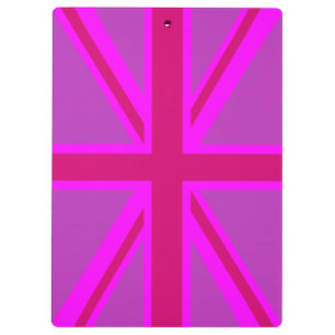 Pranchetas Design fúcsia cor-de-rosa da bandeira de Union