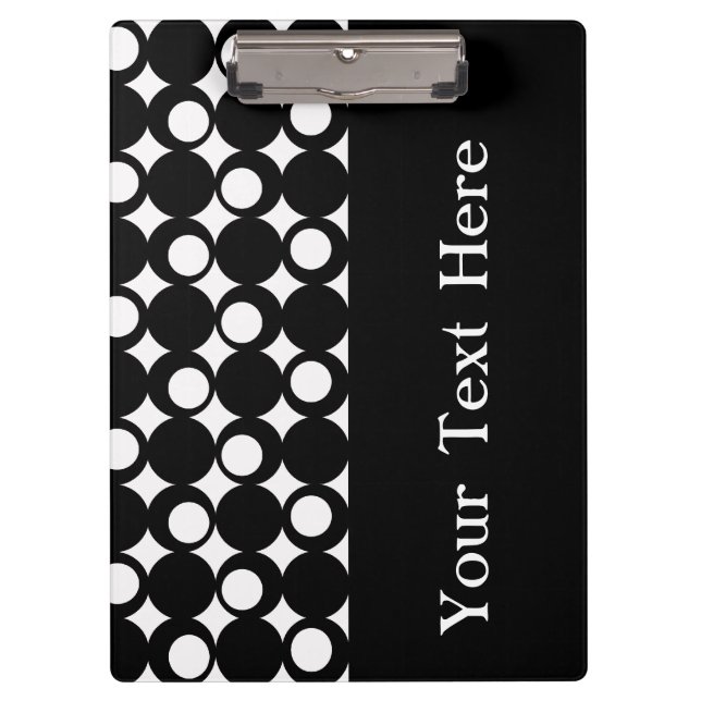 Pranchetas Design preto da bola da modificação com texto (Frente)