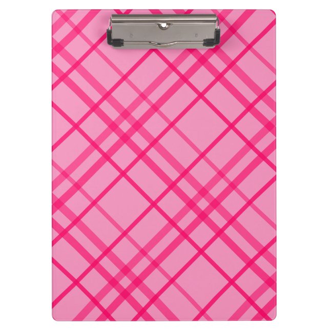 Pranchetas Design Xadrez em Grade Rosa sobre Rosa (Frente)