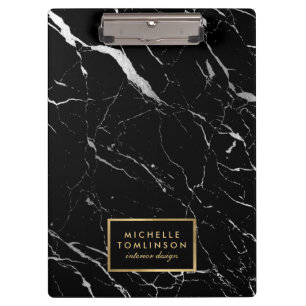 Pranchetas Designer de mármore preto e branco personalizado