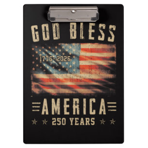 Pranchetas Deus Abençoe a América 250 Anos 1776-2026
