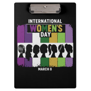 Pranchetas Dia Internacional da Mulher Moderno Mulheres Div
