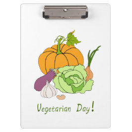 Pranchetas Dia Mundial do Vegetarianismo Minimalista Fofo
