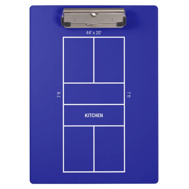 Pranchetas Diagrama de Quadra de Pickleball da Cozinha (Frente)