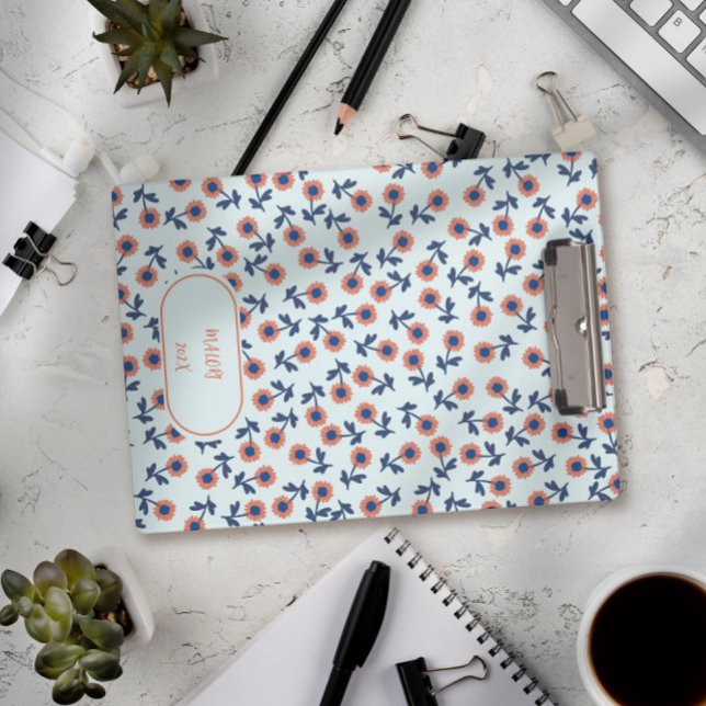 Pranchetas Ditsy Coral Daisies – Mini Floral Seamless Pattern (Criador carregado)