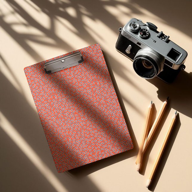 Pranchetas Ditsy White Daisies & Cobalt Leaves – Mini Floral (Criador carregado)