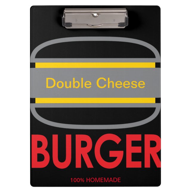 Pranchetas Diversão de Ícone Burger de Queijo Duplo (Frente)