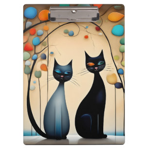 Pranchetas Dois Gatos Encantadores
