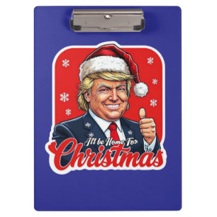 Pranchetas Donald Trump Natal Papai Noel Art